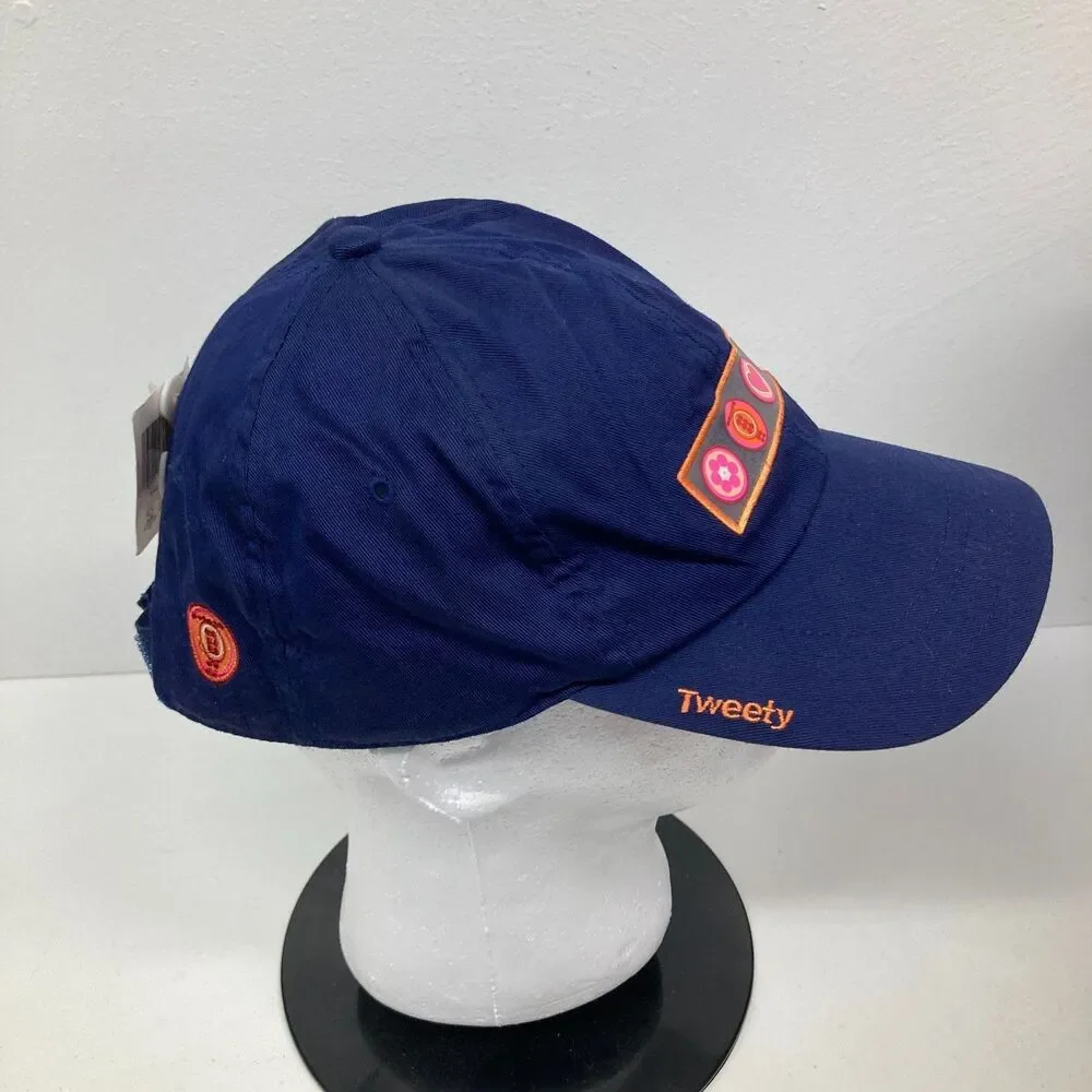 Looney Tunes Hat Cap Adjustable Pink Tweety Bird  Embroidered With Tags